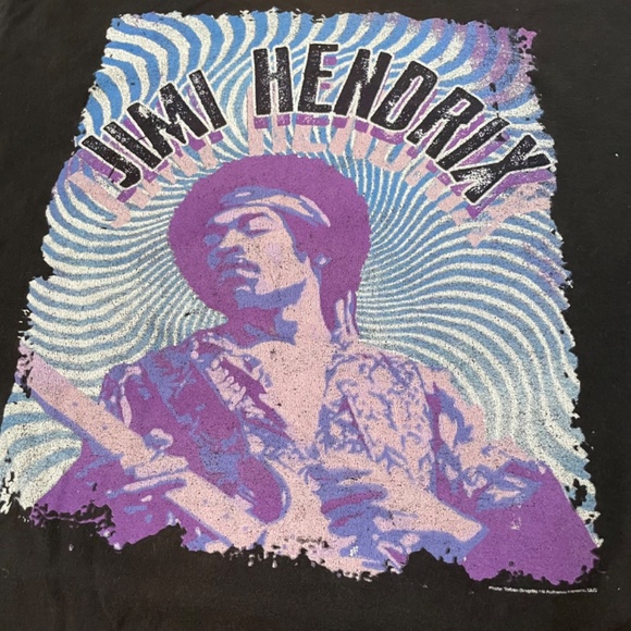 Jimi Hendrix Purple Haze T-Shirt Black size Large - Picture 2 of 6